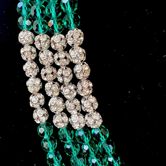4-Strand Beaded Collar Necklace - Picture 3 of 4